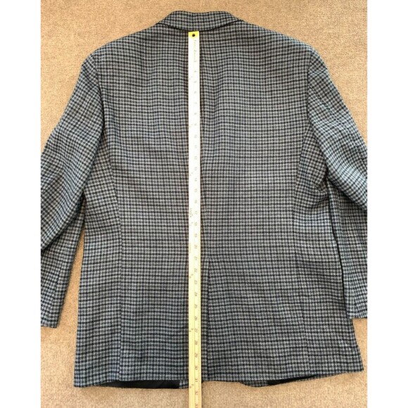 J Crew Oarsman Tweed Blazer Mens 44R Wool Houndstooth Jacket Sportcoat - Picture 9 of 10